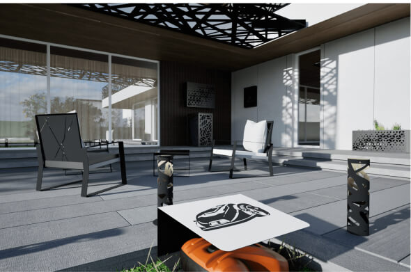 Laser Garden lézervágott lámpa